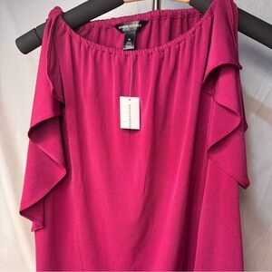 Banana Republic Women's Vibrant Pink Blouse size medium